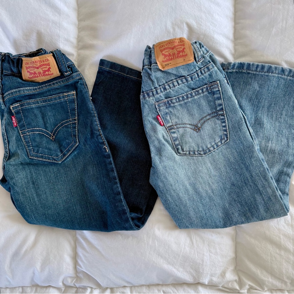 Levi’s | 2 Pairs Boy’s Levi’s 505 Regular Jeans (4T)